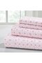 - Soft Microfiber Rose Printed Sheets - Luxurious Microfiber Bed Sheets - Includes Fl