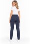 Women's Black Two-Threaded Elastic Waist Zipper Pocket Sweatpants - 4