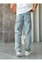 Washable Baggy Pants with Piece Stitching Detail - 5