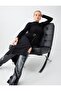 Black Accessory Detailed Crew Neck Midi Dress - 3