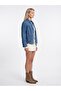 65399 Lyocell Blended Denim Jacket-Blue - 2