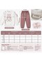 Girl-Boy Teddy Bear Printed 3-Strand Basic Tracksuit Set Without Zipper W0125 - 6