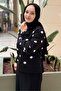 Embossed Mini Floral Patterned Mercerized Tunic - 2