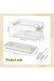 Ice Cube Tray with Lid and Bin, 2 Pack Ice Cube Trays for Freezer, 64 Pcs Ice Cube Mold (White) - 3
