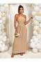 Rochie maxi, bej - 3