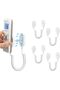 4-Pack Magnetic Remote Control Holders with Spring Ropes - Safely Secure Remotes & Small Ite
