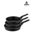 Vento Plus 3 Piece Cast Iron Pan Set - Black - 2