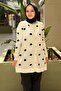 Embossed Mini Floral Embroidered Mercerized Cardigan