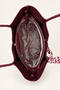 Women's Shoulder Bag Lightweight 3-Compartment Large Volume Daily Tote Bag with Large Size Shawl Accessory Elt - 3