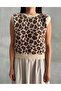 Stone - Brown Leopard Patterned Soft Sweater - 2Y4496 - 4