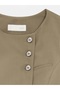 60627 Asymmetrical Cut Buttoned Vest-Green - 7