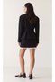 Black Mini Skirt with Hem Detail - 5