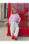 Girls Striped Ruffle Shirt and Pants Set / Long Sleeve Cotton Casual Children's Set - 3