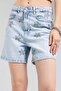 İtsbasic Women's Mini Tassel Denim Shorts