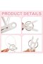 60 Pack Laundry Hooks with Rope, Non-Slip Clips, Strong Grip, Multi-Purpose for Baby Clothes - 4