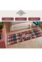 Auraplus Embroidered Plaid Patterned Woven Base Decorative Carpet Auraplus70 - 5