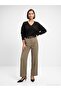 10888 Wool Blend V-Neck Sweater-Dark Brown - 4