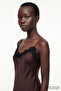 Satin Surface Adjustable Strap Slim Fit Dress - 7
