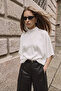 Bat Sleeve Blouse - Ecru