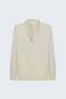 Degaje Collar Blouse - Beige - 2