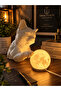 Cat Night Light Reaching for the Moonlight – Decorative Cat Design