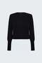 Buttoned Cardigan - Black - 3