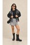 Women's Pilot Denim Raincoat Hooded Jacket Vt-2764 - 2