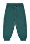 Boy's Basic Cargo Pocket Sweatpants |   2 Strands with Brush |   School Nursery and Daily Use - Green - 2