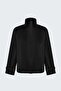 Satin Bomber Jacket - Black - 2