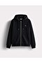 5Wm2581-Bk Men's Zippered Sweat Black