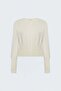 Buttoned Cardigan - Ecru - 2