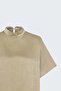 Bat Sleeve Blouse - Beige - 3