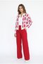 Women's Geometric Patterned Premium Knitwear Cardigan - 2