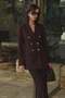 Buttoned Classic Jacket - Brown - 2