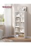 VASAGLE Bookshelf, 5-Tier Open Bookcase with Adjustable Storage Shelves, Floor Standing Unit, White - 2