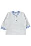 Striped 6-18 Months Pajama Set - Blue - 2