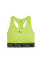 Women Brand Logo Medium Support Training Bra, Lime Green
