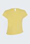 Collared Short Sleeve Knitwear - Yellow - 7