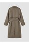 Double-Breasted Collar Women's Cashmere Coat W69524B8 - 7