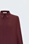 Patterned Classic Shirt - Claret Red - 3