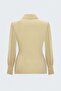 Striped Patterned Double-Breasted Blouse - Beige - 4