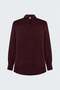 Long Sleeve Blouse - Burgundy - 4