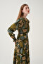 Leather belted embroidered dress - 2