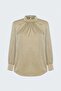 Long Sleeve Blouse - Beige - 2