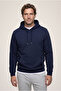 Hooded Pocketed Regular Fit Warm Cotton Basic Sweatshirt - 2