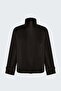 Satin Bomber Jacket - Brown - 3