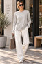 Oversize Long Sleeve Basic Gray T-Shirt - 2