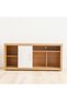 Denver TV Unit Up to 55 Inches | Modern Design Wall Unit Furniture | Wooden TV Stand TV Rack | Media Center | Modern Design Furniture For Living Room Bedroom L137xW43xH65cm-Almond/White - 3