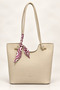 Women's Large Size Shoulder Bag with Scarf Detail, Elegant Design, Large Volume Tote Bag Elt1109