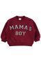 Mama's Boy Printed 6-18 Months Set - Dark Burgundy-Dark Indigo - 2